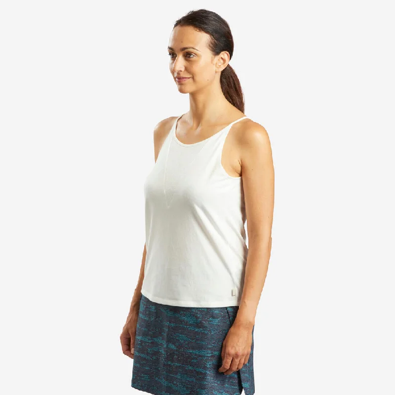 Women's Hiking Tank Top NH500 teal tank top