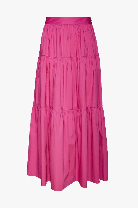 TIERED HIGH-WAISTED SKIRT PEO. corduroy skirt cozy