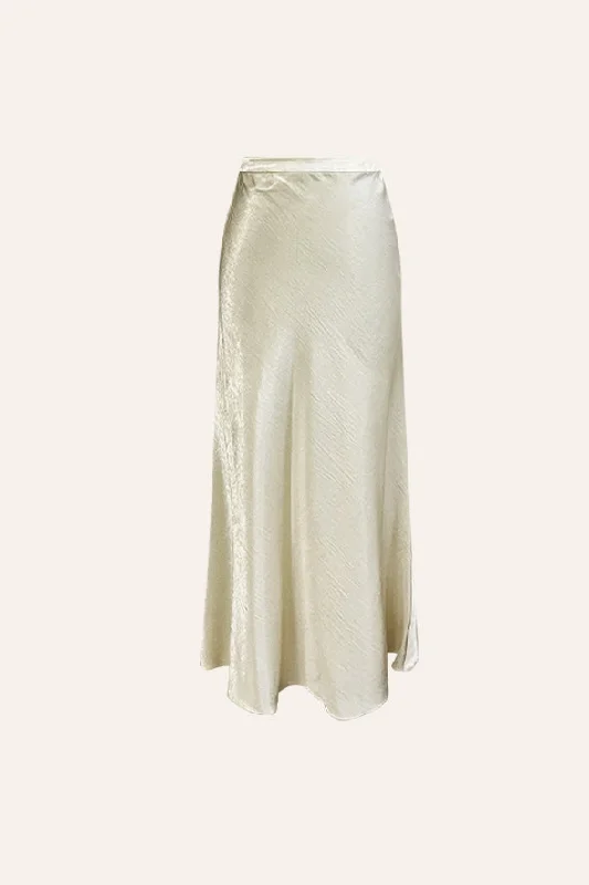 Moony Skirt in Ivory denim skirt durable