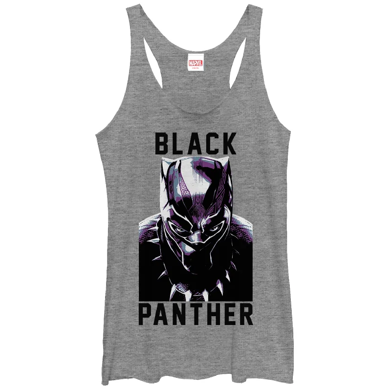 Women's Marvel Black Panther 2018 Portrait Racerback Tank Top summer tank top