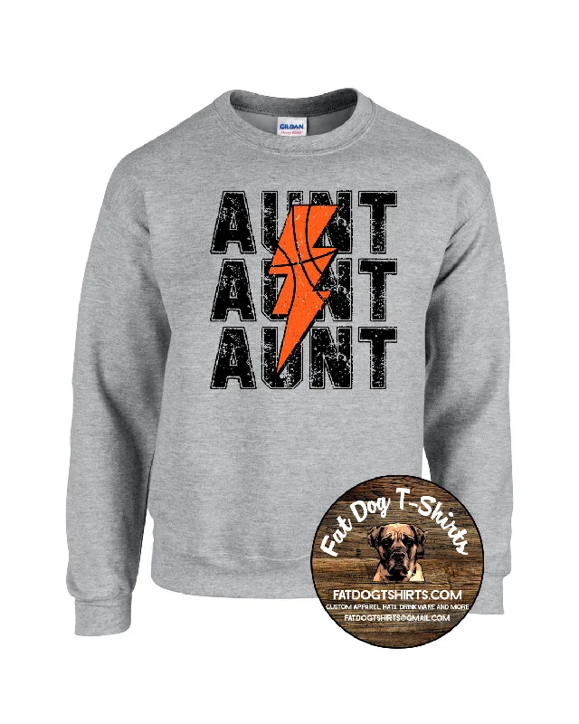 BASKETBALL AUNT CREW SWEATSHIRT-NEW 2024 Hoodie with Drop Shoulder Relaxed Streetwear