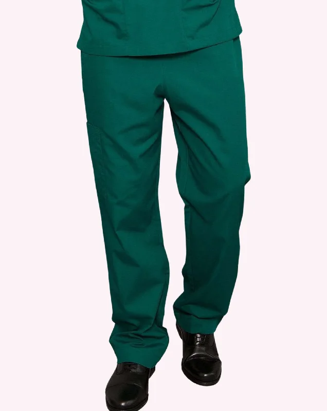 Mawson Bottle Green Classic Unisex Scrub Trousers (in Polycotton) Trousers Elastic Waist Soft Mawson Bottle Green Classic Unisex Scrub Trousers (in Polycotton) Trousers Elastic Waist Soft