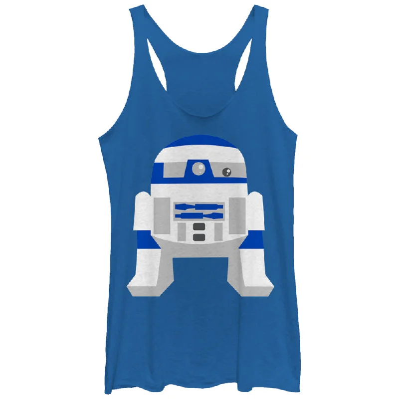Women's Star Wars Cute Cartoon R2-D2 Racerback Tank Top print tank top