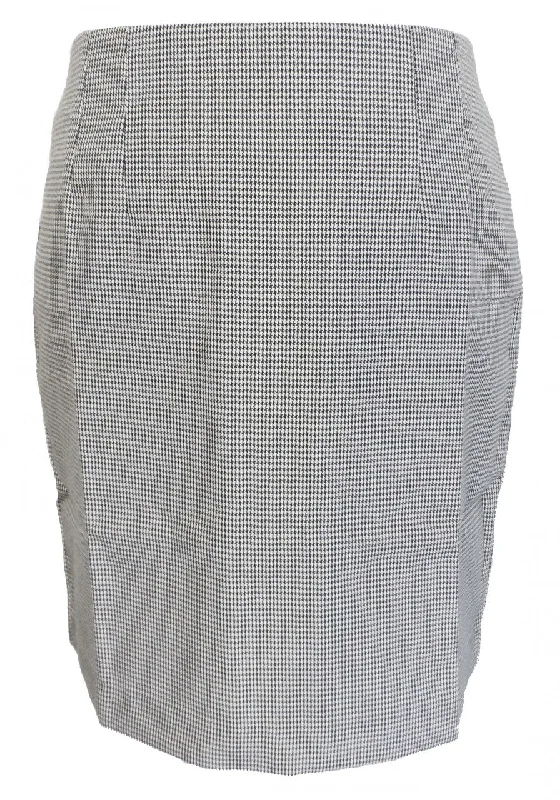 Relco Ladies Retro Rude Girl Dogtooth Pencil Skirt satin skirt smooth