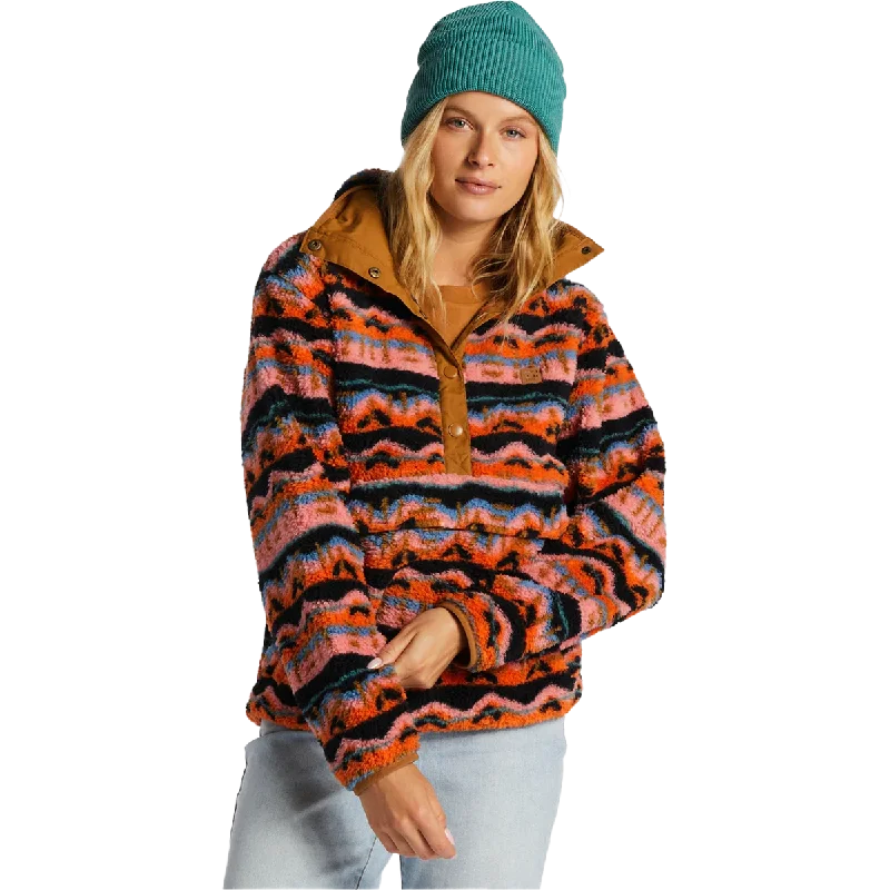 Women's Switchback Fleece Jacket A-Line Jacket Boat Neck Shawl Collar