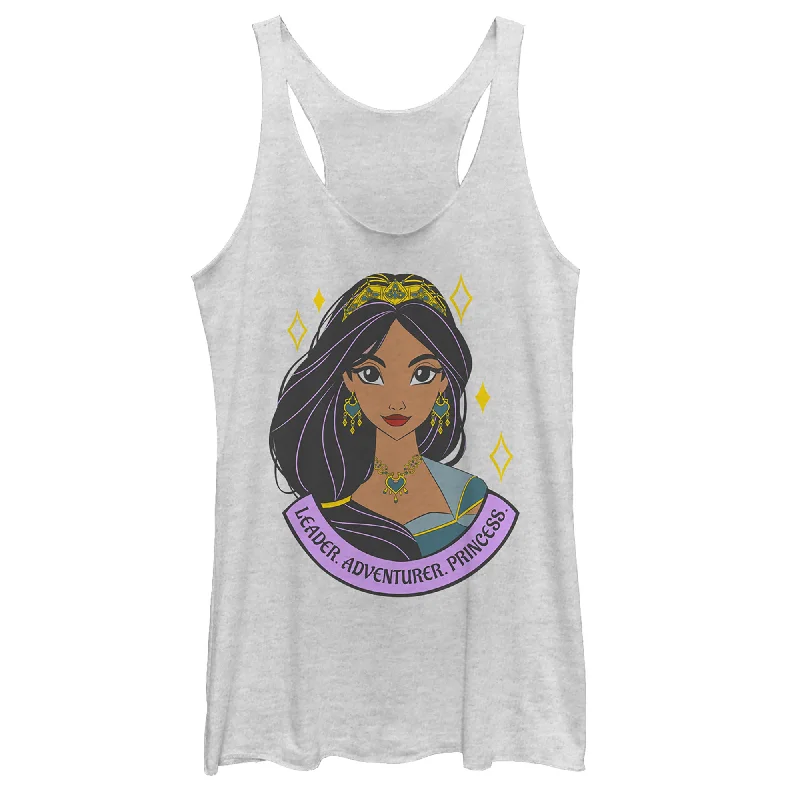 Women's Aladdin Jasmine Leader Portrait Racerback Tank Top modal blend tank