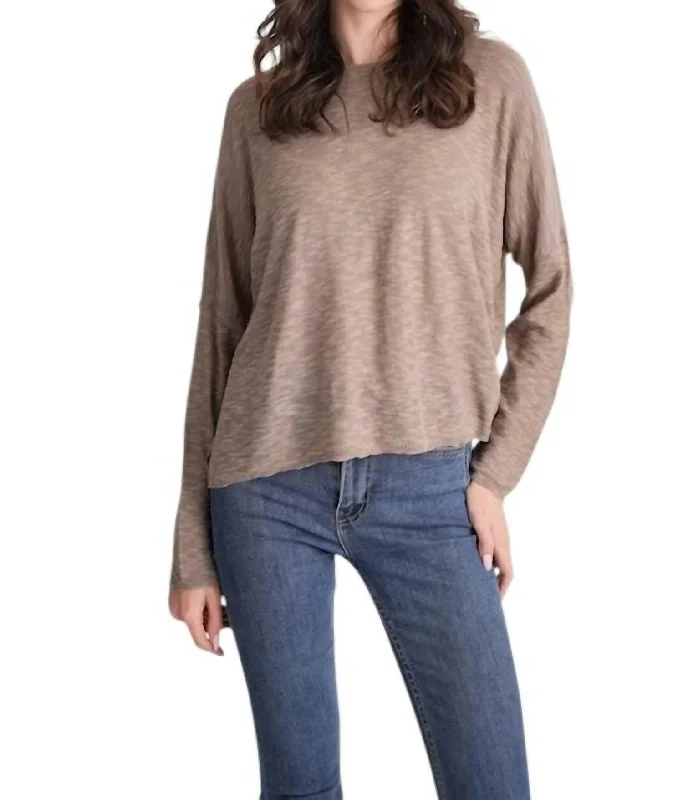 Sandcastle Sweater In Portobello Cable Knit Ribbed Knit Lace Knit