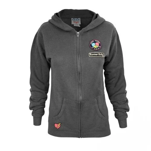Junk Food Womens/Ladies Forever Young Hoodie Hoodie with Pastel Soft Subtle