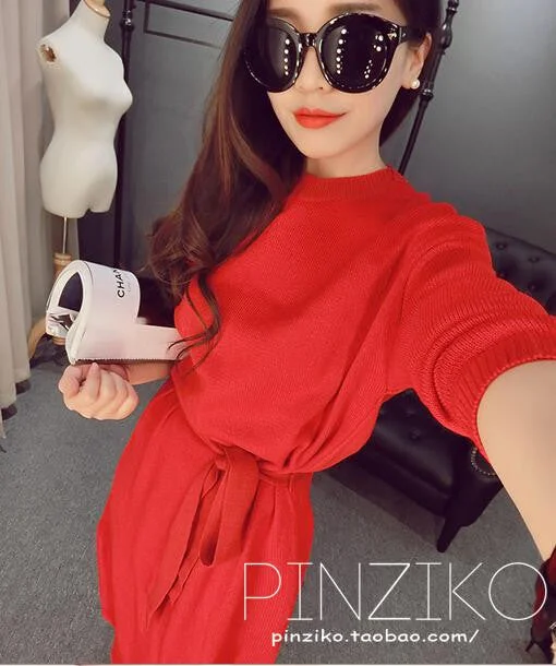 red dressed