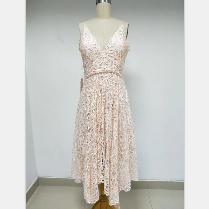 Discount Cheap Short in Size In Stock Pink Lace Spaghetti Straps Prom Dresses Online,DD006 Discount Cheap Short in Size In Stock Pink Lace Spaghetti Straps Prom Dresses Online,DD006