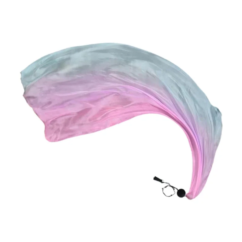 Belly Dance Poi Ball and Scarf Set Portable for Halloween Events Fancy Dress Light Blue Purple
