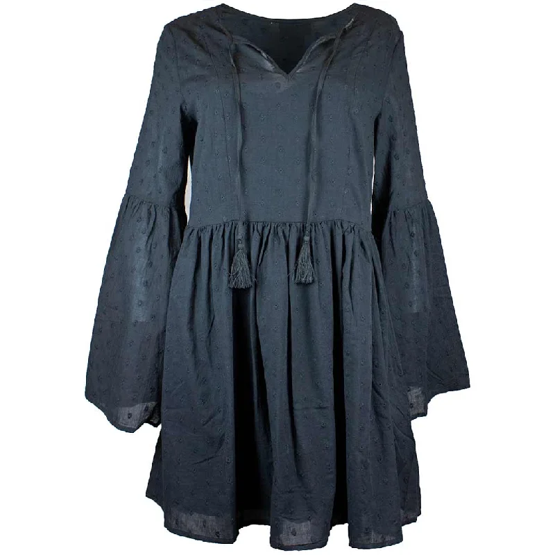 Wrangler Women's Retro Swiss Dot Bell Sleeve Dress