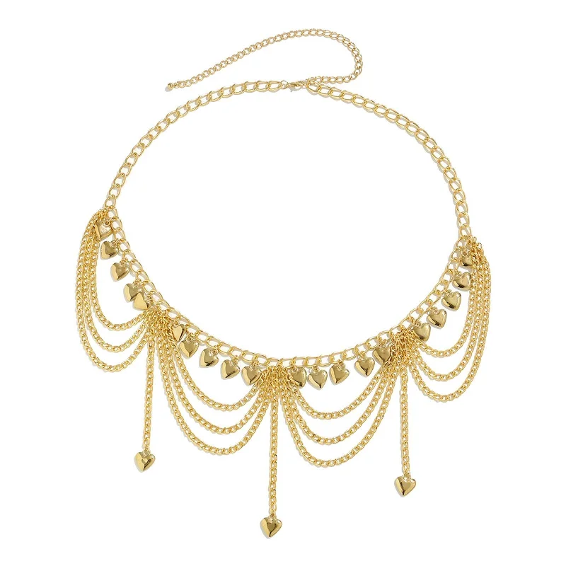 Metal Waist Chain for Women Chain Belt Stylish Decorative Dress Belt Jewelry