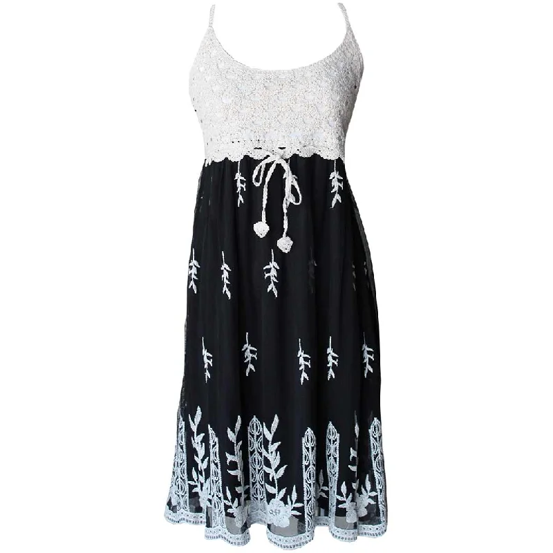 Keren Hart Women's Crochet Bodice Dress