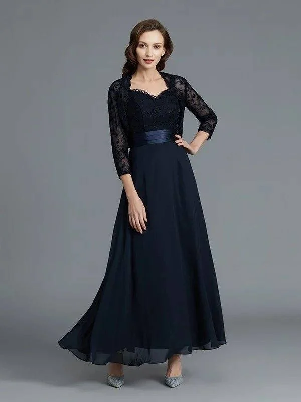 A-Line/Princess Sweetheart Sleeveless Chiffon Ankle-Length Mother of the Bride Dresses A-Line/Princess Sweetheart Sleeveless Chiffon Ankle-Length Mother of the Bride Dresses