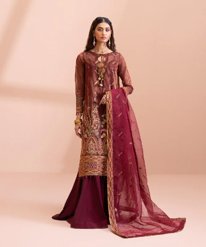 Premium Kameez Trouser and Dupatta Pakistani Eid Dress Trousers Low Rise Relaxed