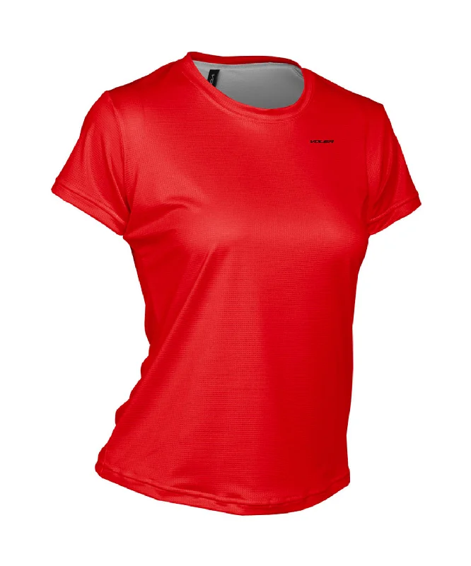 W. ENDURANCE AIR TEE - SOLIDS Zippered Front Buttoned Front Snap Front