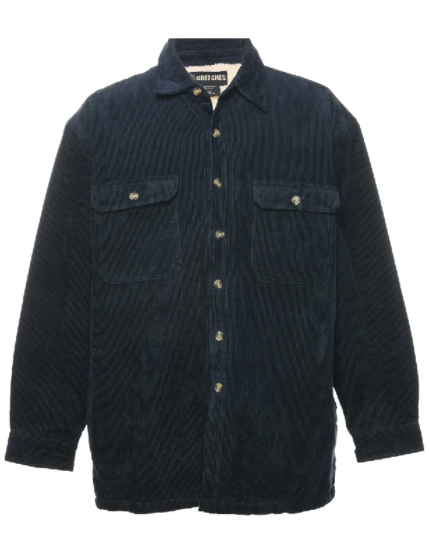 Britches Corduroy Shirt - L Handmade Hand-knitted Hand-woven