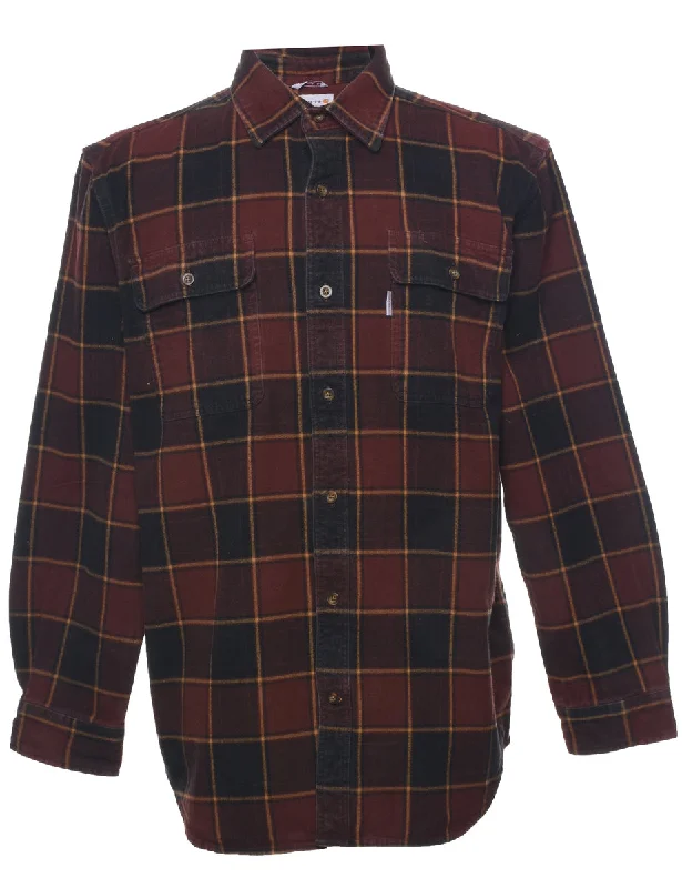 Carhartt Checked Shirt - L Polka Dot Checkered Tartan