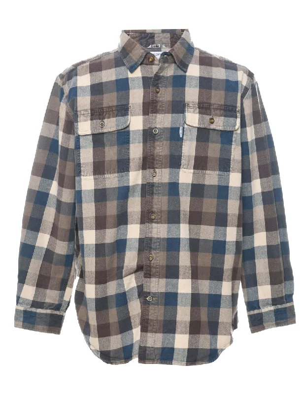Carhartt Checked Shirt - L Collared Crew Neck Turtle Neck