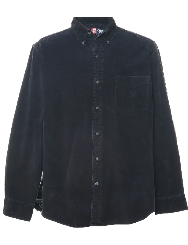 Chaps Corduroy Shirt - L Welt Pockets Slit Pockets