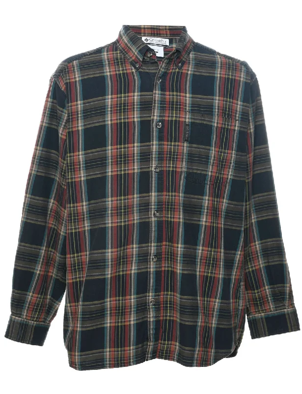 Columbia Checked Shirt - L Front Pockets Side Pockets Patch Pockets