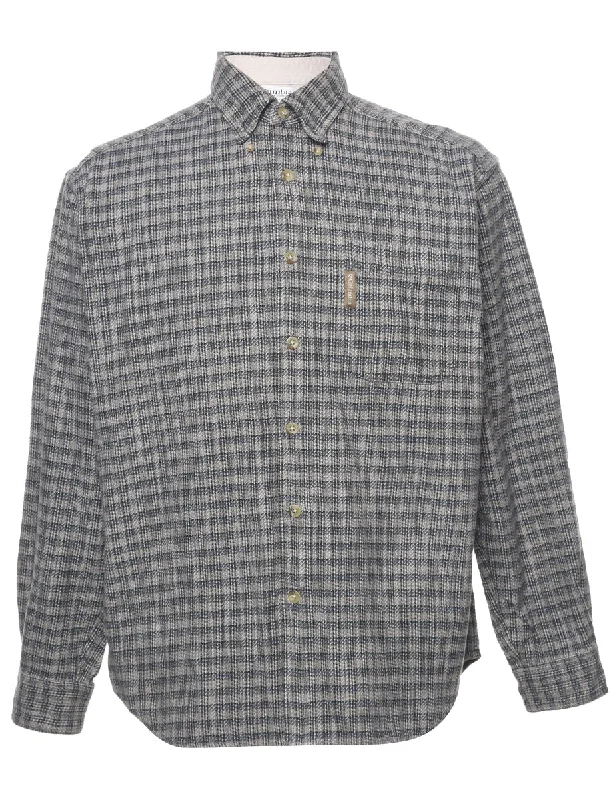 Columbia Checked Shirt - M Welt Pockets Slit Pockets Flap Pockets