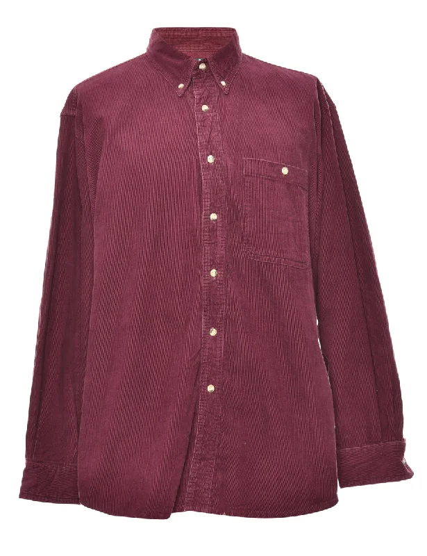 Corduroy Magneta Shirt - L Cozy Warm Stylish