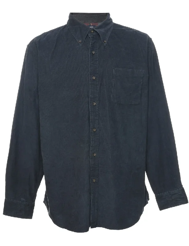 Croft & Barrow Corduroy Shirt - L Satin Blend Silk Blend Wool Blend