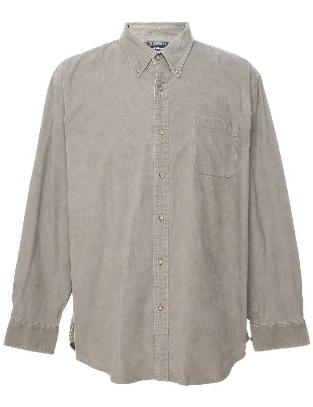 Croft & Barrow Corduroy Shirt - XL Spandex Blend Rayon Blend Denim Blend