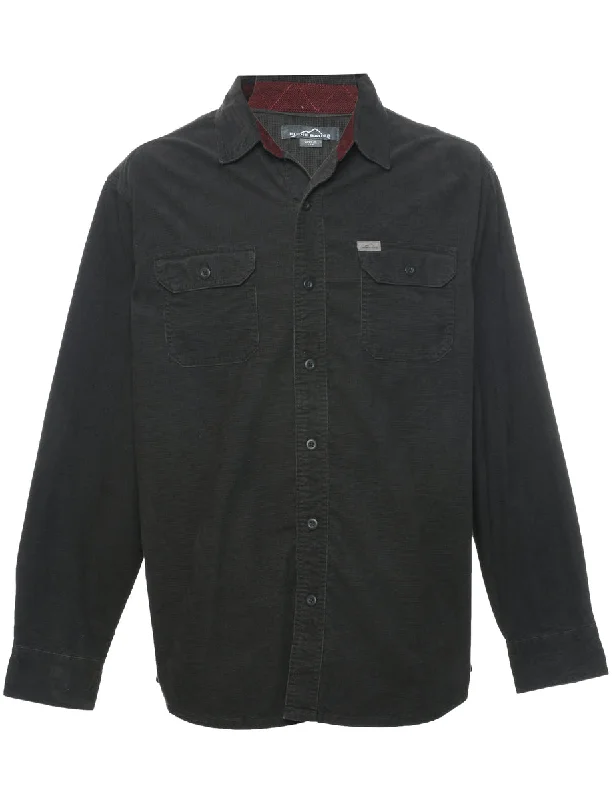Eddie Bauer Corduroy Shirt - L Satin Fabric Silk Fabric Chiffon Fabric