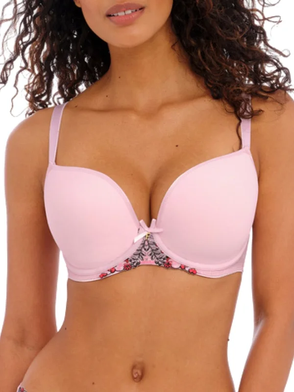 Show-off Moulded Plunge T-Shirt Bra - Macaron Modern Contemporary Chic