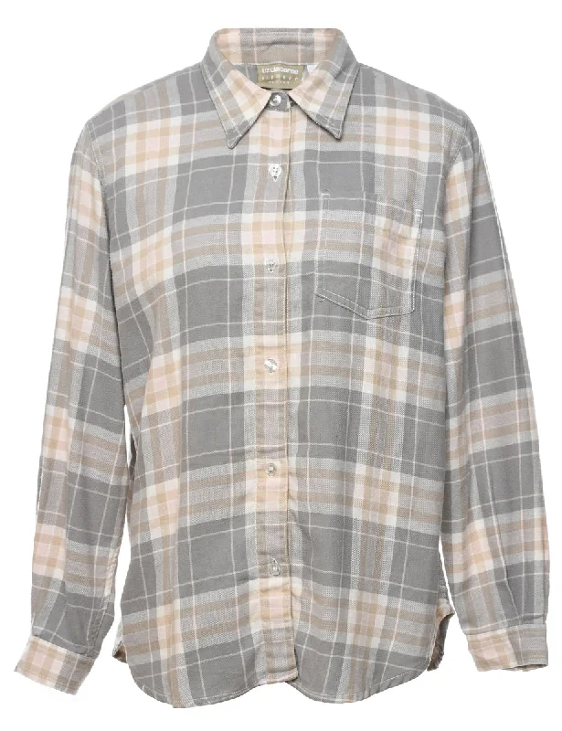 Grey Shirt - M Embroidered Appliqued Beaded