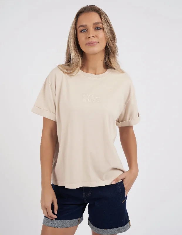 Huntleigh Oversized Tee - Foxwood Lace Blend Ribbed Blend Corduroy Blend
