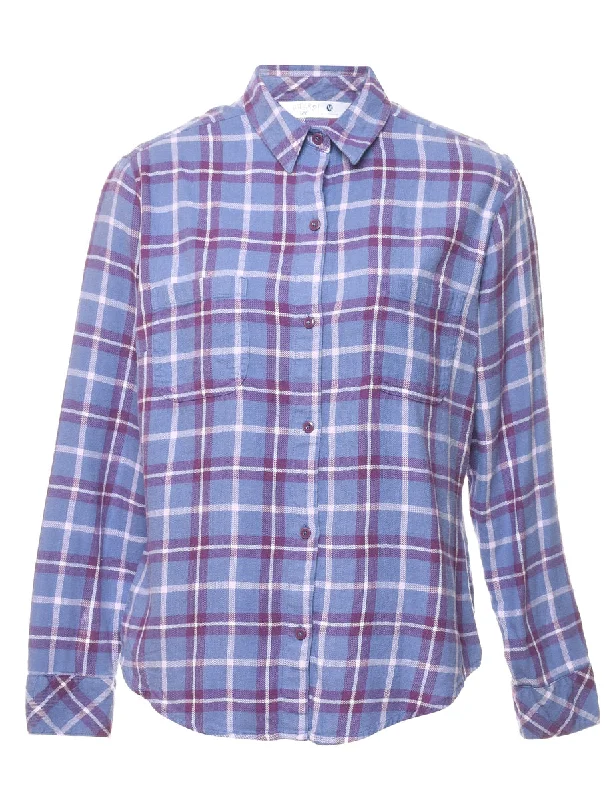 Lee Checked Shirt - M Elasticated Padded Insulated