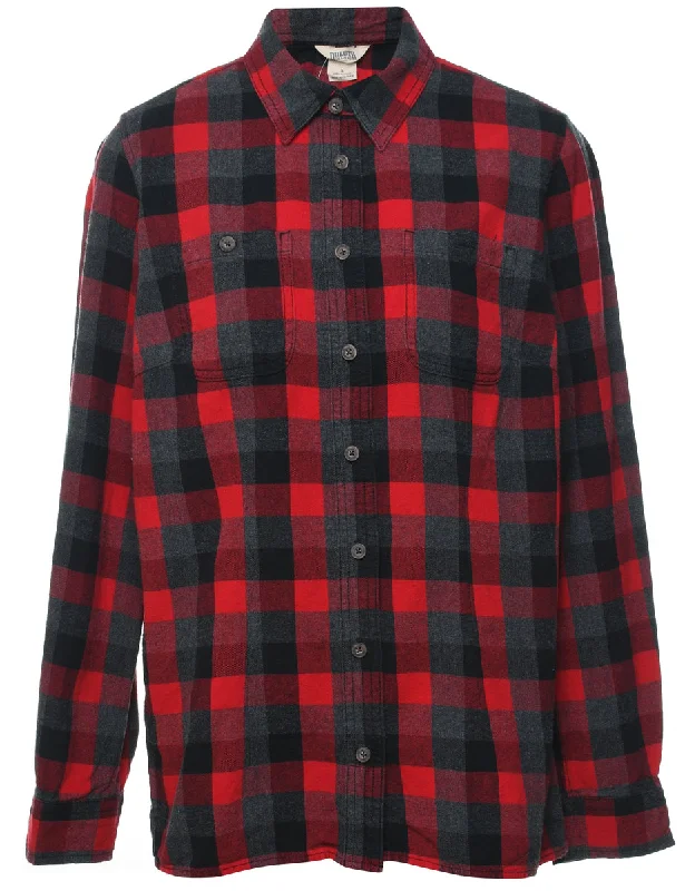 Multi-colour Checked Shirt - S Rayon Fabric Velvet Fabric Corduroy Fabric