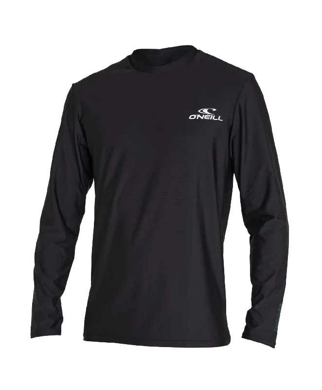 Reactor Long Sleeve UV Rash Tee - Black Anti-Shrink Durable Soft