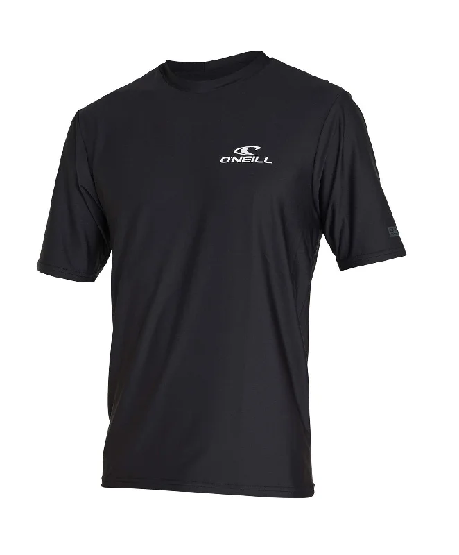 Reactor UV Short Sleeve Rash Tee - Black Oversized T-Shirt Spandex breathable