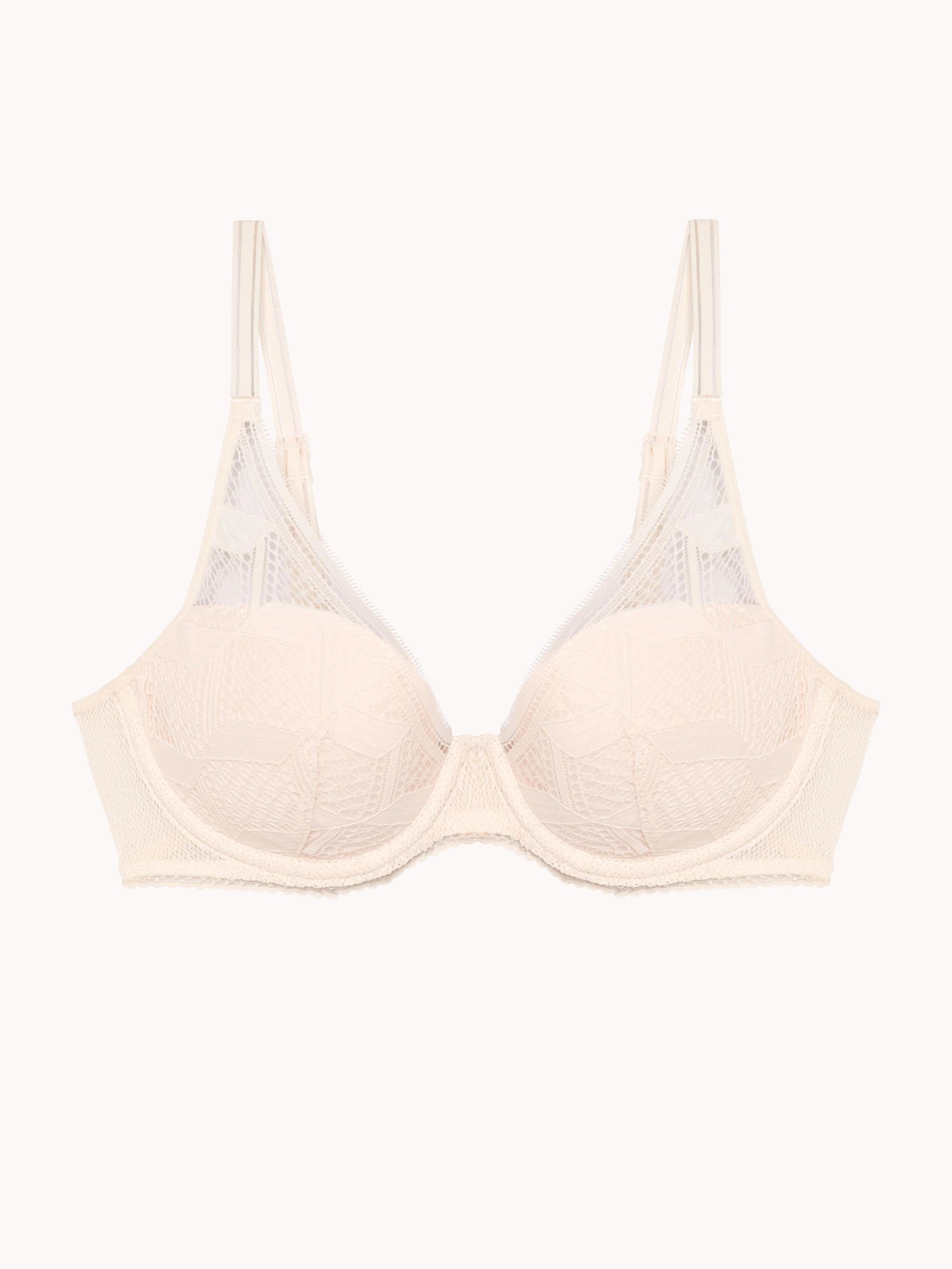 Scarlett Plunge T-shirt Bra Mesh Blend Leather Blend Suede Blend