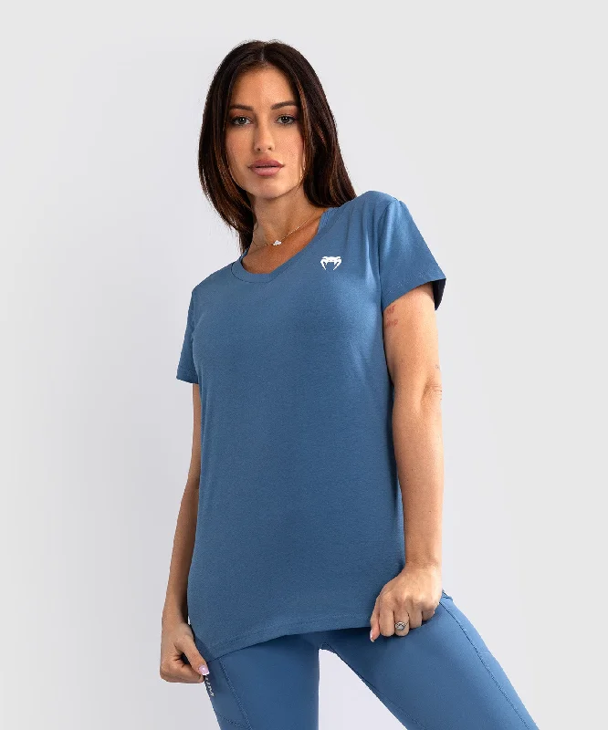 T-Shirt Venum Essential pour Femmes - Bleu Tempête Anti-Pilling Machine Wash Handmade