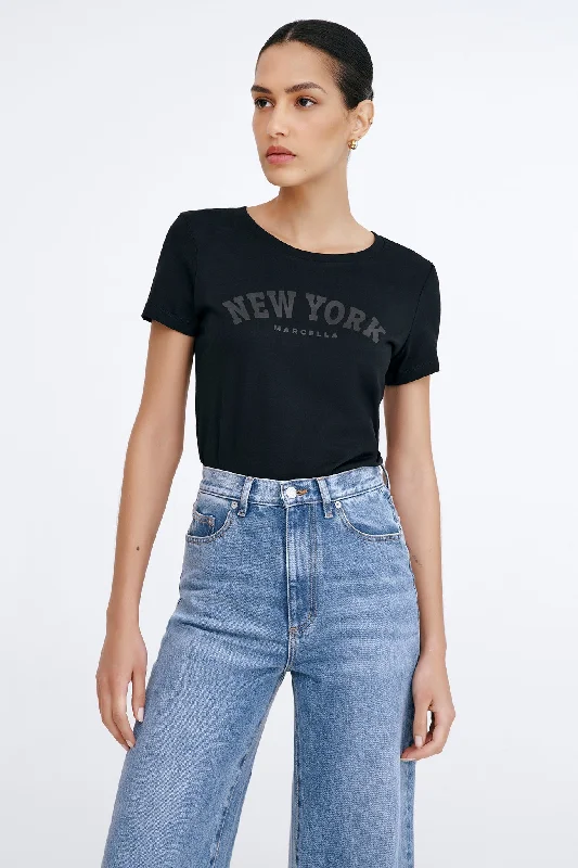 The Monochrome New York Tee Mesh Blend Leather Blend Suede Blend