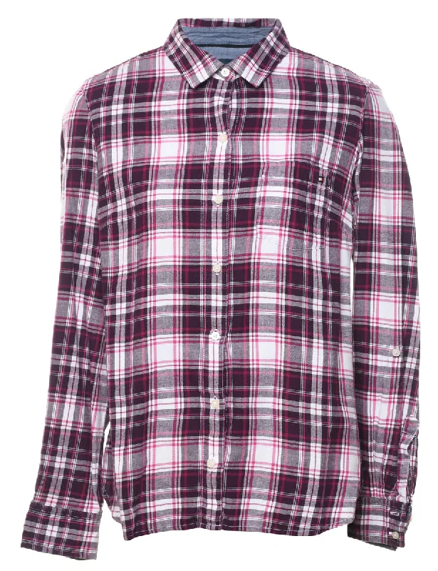 Tommy Hilfiger Checked Shirt - S Elegant Classic Vintage