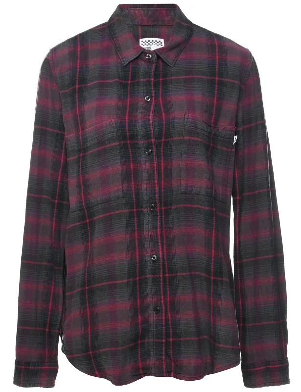 Vans Checked Shirt - L Lace Blend Ribbed Blend Corduroy Blend