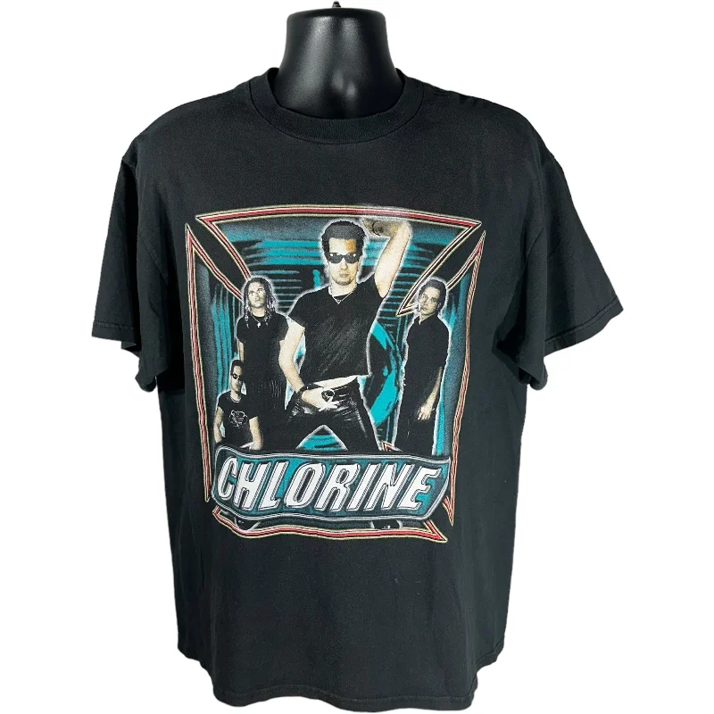 Vintage Chlorine Tour Tee Plaid T-Shirt Polka Dot Checkered