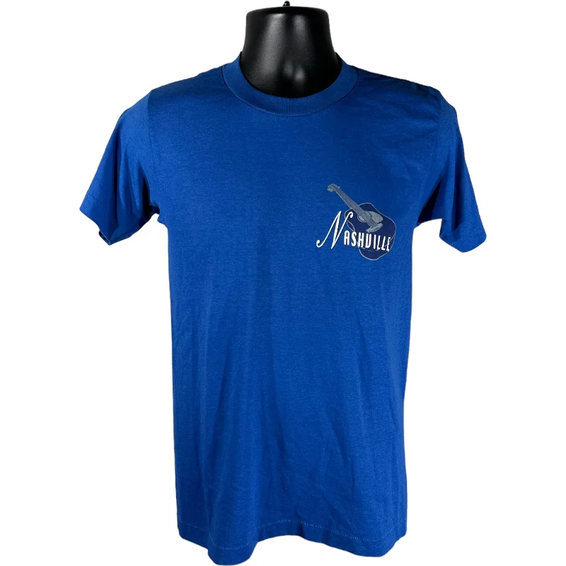 Vintage Nashville Guitar Tee Oversized T-Shirt Spandex breathable