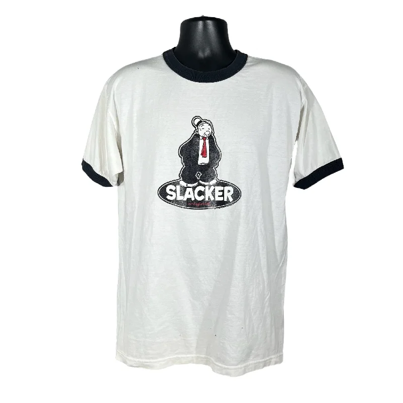 Vintage Slacker Ringer Tee Seamless Knitted Crochet