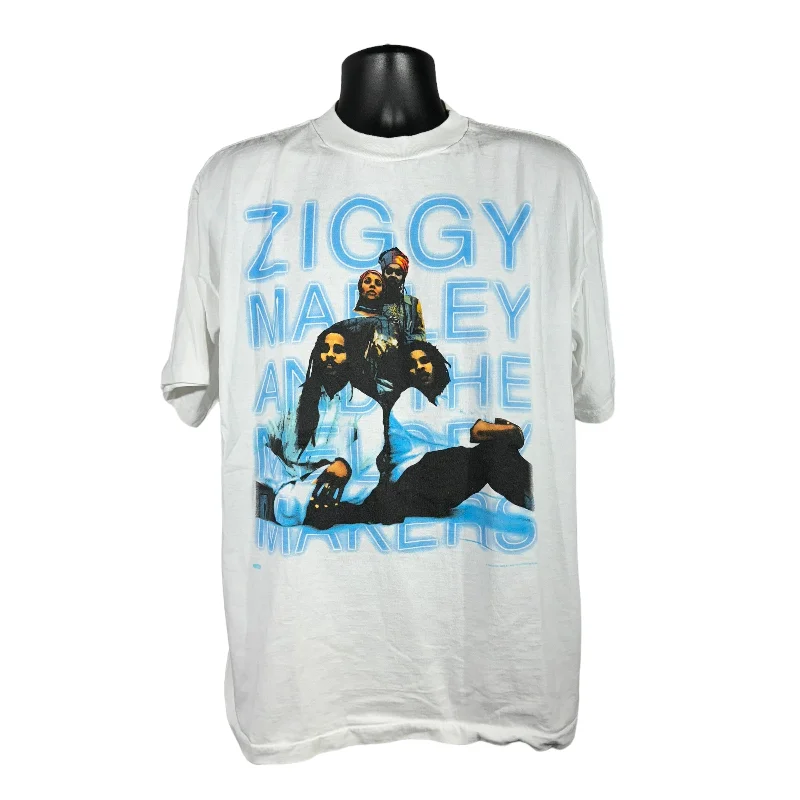 Vintage Ziggy Marley And The Melody Makers Tee 90s Welt Pockets Slit Pockets