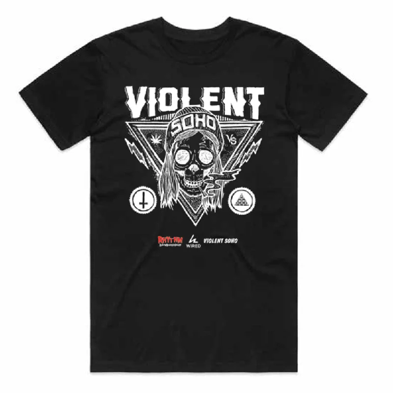 Rhythm x Violent Soho x Wired T-Shirt Houndstooth Herringbone Solid