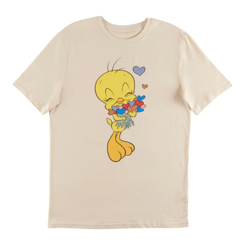 Women's Licensed Cartoon Character T-Shirt Embroidered Appliqued Beaded